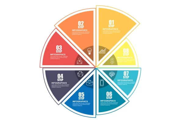 Eight Step Circular Process Infographic