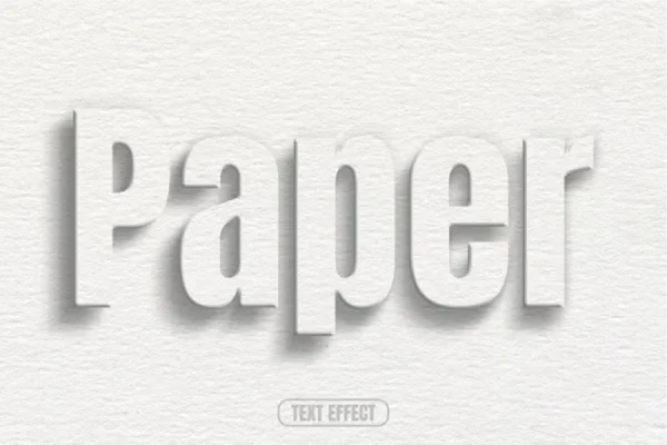 Paper Text Effect