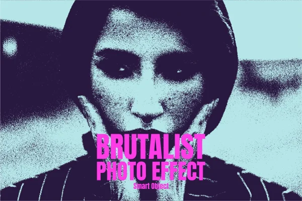 Brutalist Photo Effect