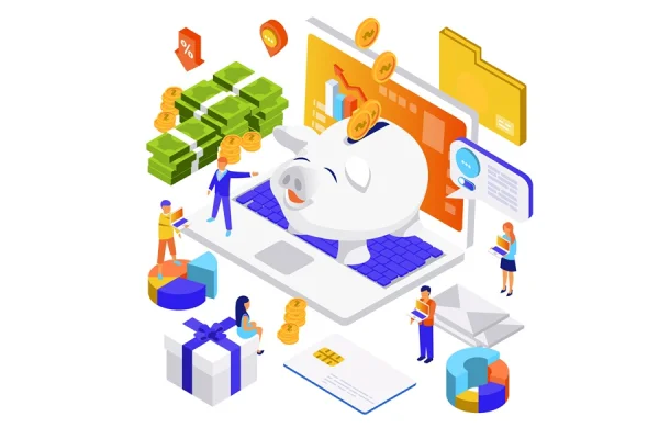 Business Investment Isometric Illustration