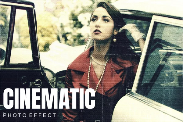 Cinematic Vintage Film Photo Effect