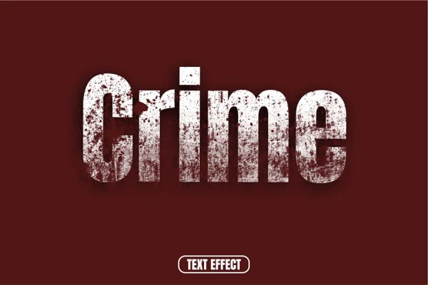 Crime Text Effect