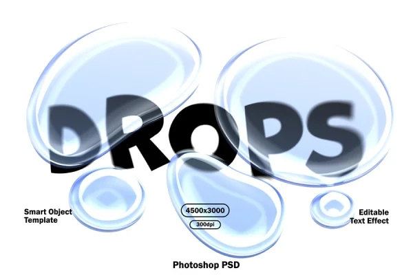 Drops Text Effect