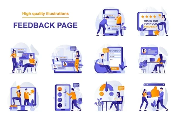 Feedback Concept Vector Illustrations