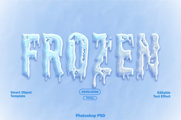Frozen Text Effect