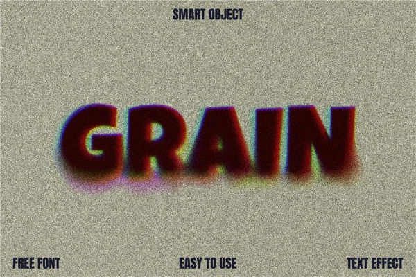 Grain Text Effect