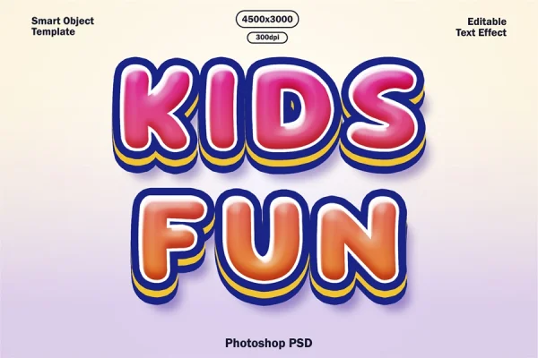 Kids Cartoon Text Effect