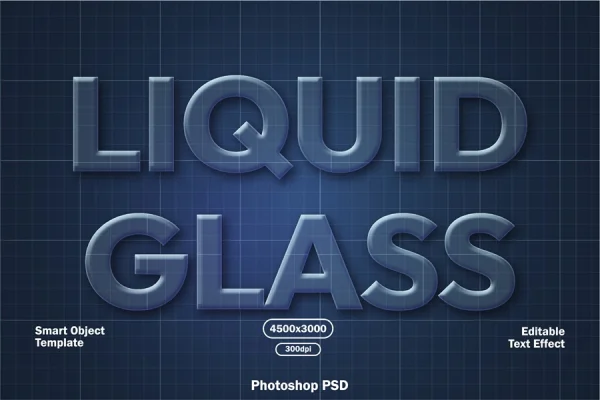 Liquid Glass Text Effect