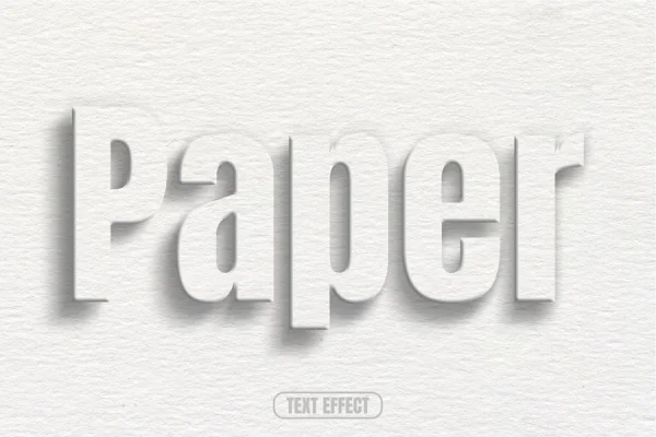 Paper Text Effect