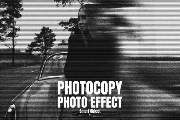 Photocopy Photo Effect