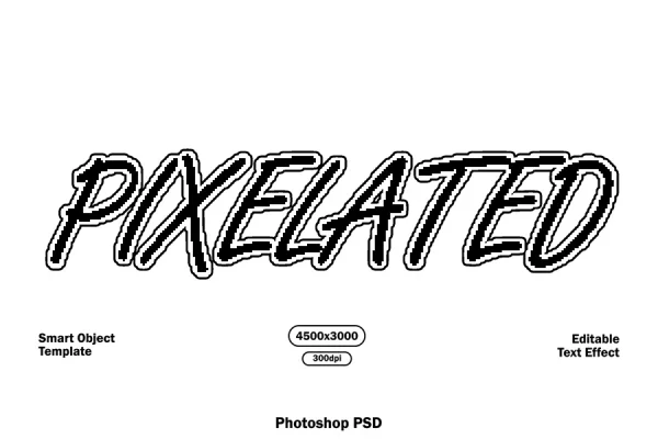 Pixelated Text Effect