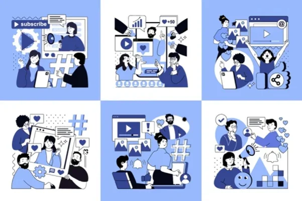 Social Media Influencer Illustrations