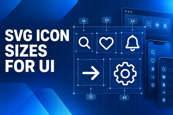 SVG Icon Sizes for UI A Practical Guide for Web iOS and Android