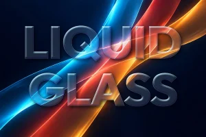 Liquid Glass Text Effect