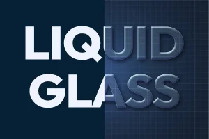 Liquid Glass Text Effect